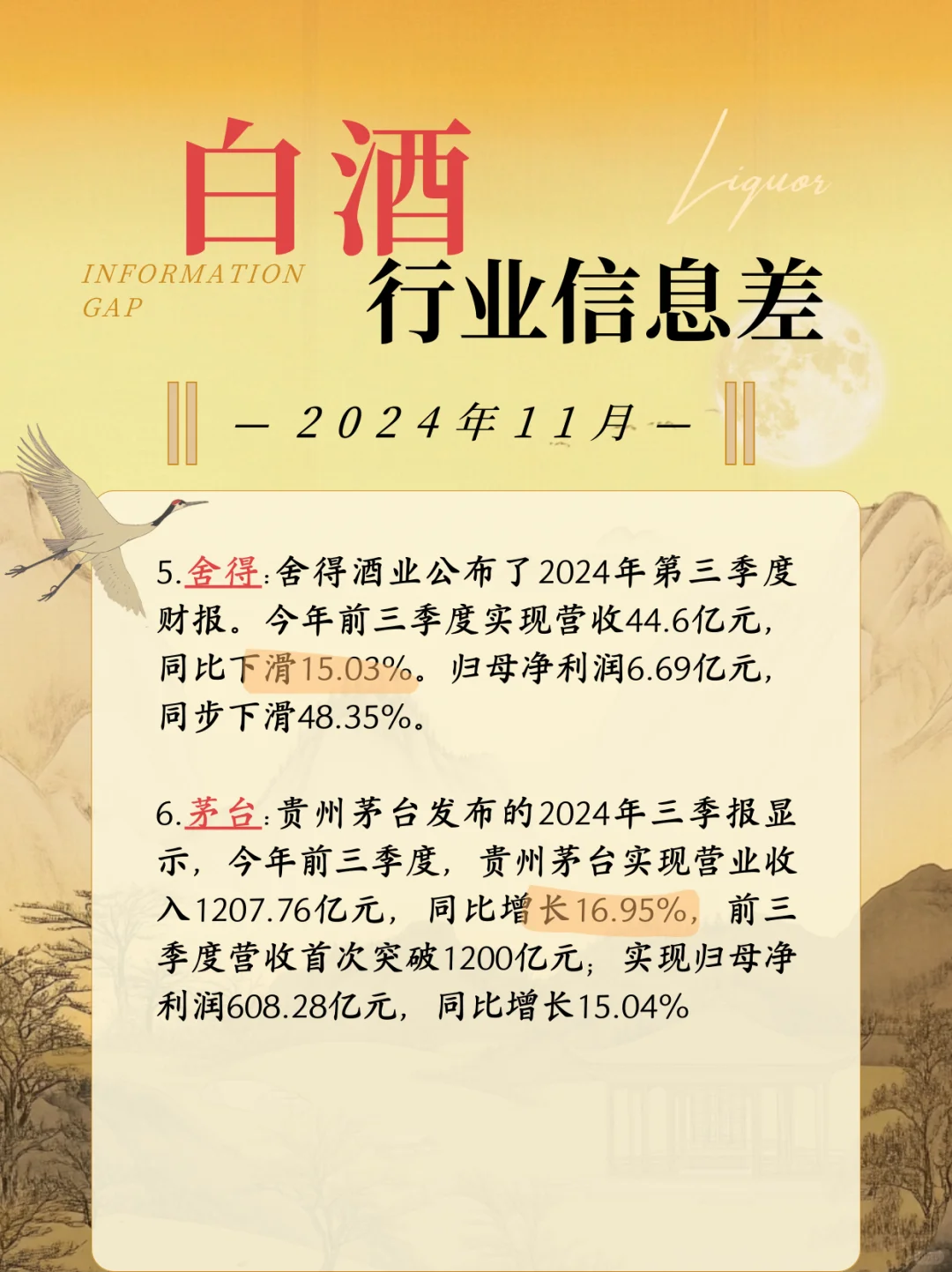 吃透白酒界｜11月白酒行业发生了什么❓